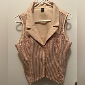 Sequin vest